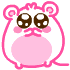 kawaii fat pink mouse
