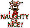Naughty or Nice? reindeer