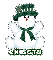 Snowman graphic with Christy name