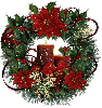 Christmas Wreath with Candle