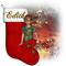Edith-Christmas girl and stocking