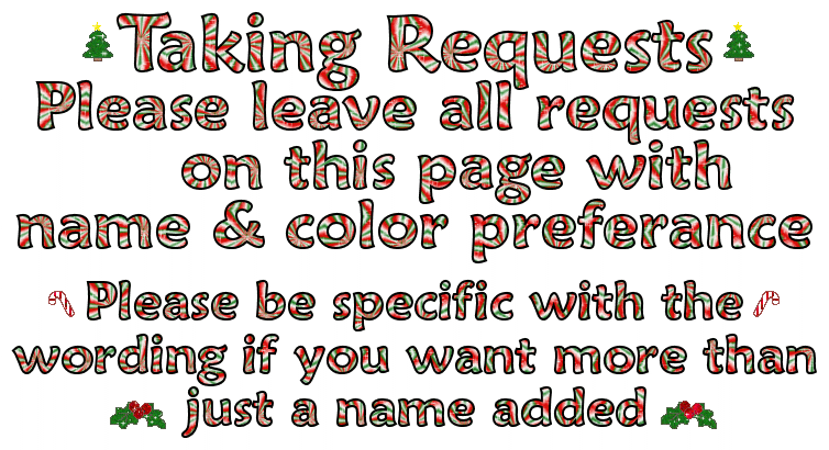 Taking Requests
