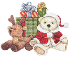 Santa Bear with Gifts