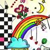 cartoony rainbow