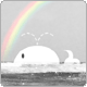 Rainbow and whale - cyworld