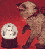 Cat and Snowman Globe