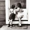 Young Kissing