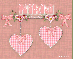 Pink Hearts with Nikki Name
