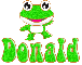 green frog donald