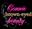 connie, brown, eyes, eyed