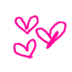 Pink hearts <3'