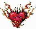 Personalized Heart of Fire tattoo