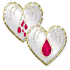 2 hearts valentine