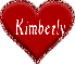 Red heart with kimberly