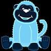 Blue Cheeky Monkey