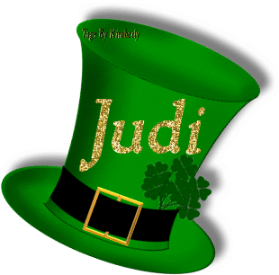 ST PATTYS HAT WITH NAME JUDI