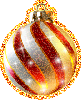 red gold ornament
