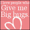 Give hugs