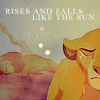Rises and falls like the sun