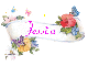 Flower banner with name