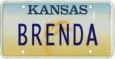 Brenda Texas license plate