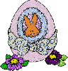 Brown Bunny In Purple Egg