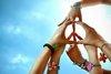 Peace made up of hands ~ kewl!