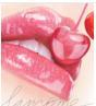 pink cherry lips