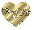 Gold Heart Thank you