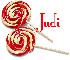 lolly pop with name judi
