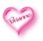 pink heart with name Brianne