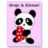 pandas hugs and kisses
