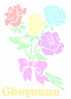 Cheyenne with Color Changing Roses