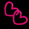 pink loablle heart