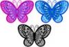 black pink and purple butterflies
