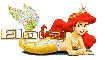Disney little mermaid gold princess