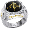 silver elvis presley diamond ring amber