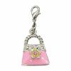 pink handbag charm