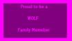 proud to be a wolf family member (girls)
