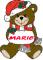 Christmas Teddy Bear - Marie