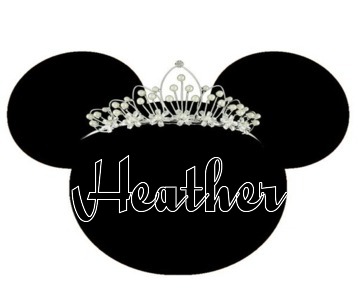 MINNIE HEAD WITH THE NAME HEATHER