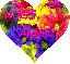 Colorful Flower Heart - Hugs - Annie