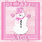 Pink snowman Missy