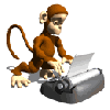 typewriter monkey