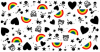 rainbows/ hearts/ skulls :)