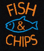 Fish And Chips Neon Animated Sign.. 