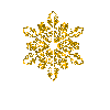 gold glitter snowflake