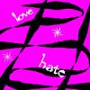 Love Hate (pink&black)