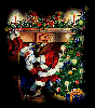 santa chimney christmas tree