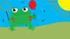 Frog with a Balloon